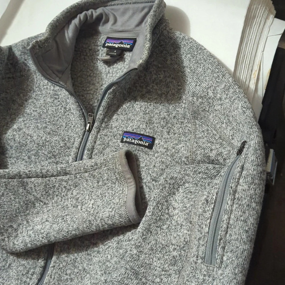 Patagonia gray fleece pullover sweatshirt size small - Picture 7 of 8
